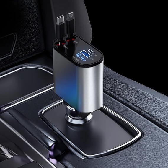 120W Retractable Car Charger