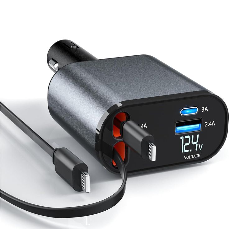 120W Retractable Car Charger