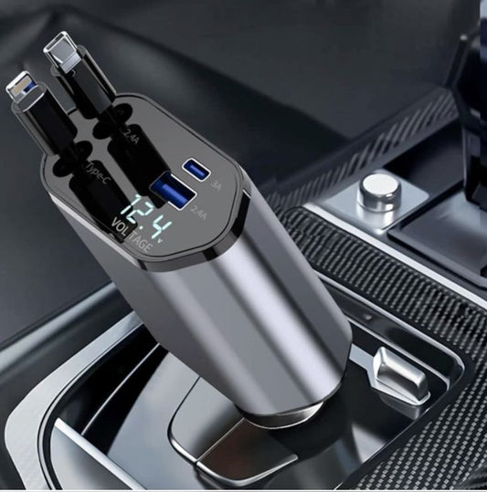 120W Retractable Car Charger